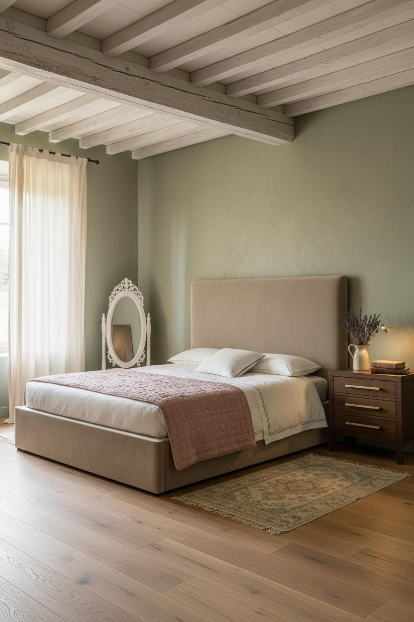 French Shabby Chic Bedroom Provence Light