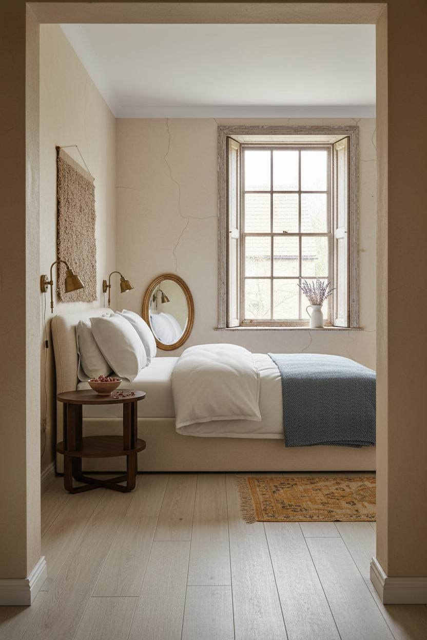 French Shabby Chic Bedroom Vintage Shutters