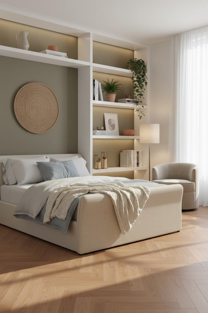 Girly Bedroom Botanical Modern Shelving