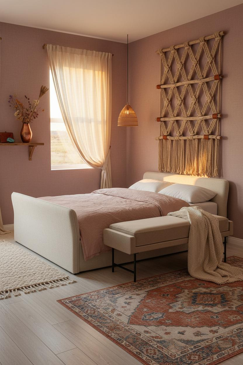 Girly Western Bedroom Cowgirl Rope Wall
