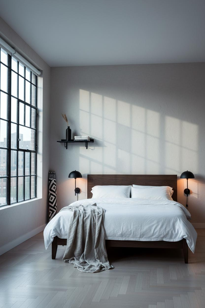 Industrial Loft Bedroom Modern Design