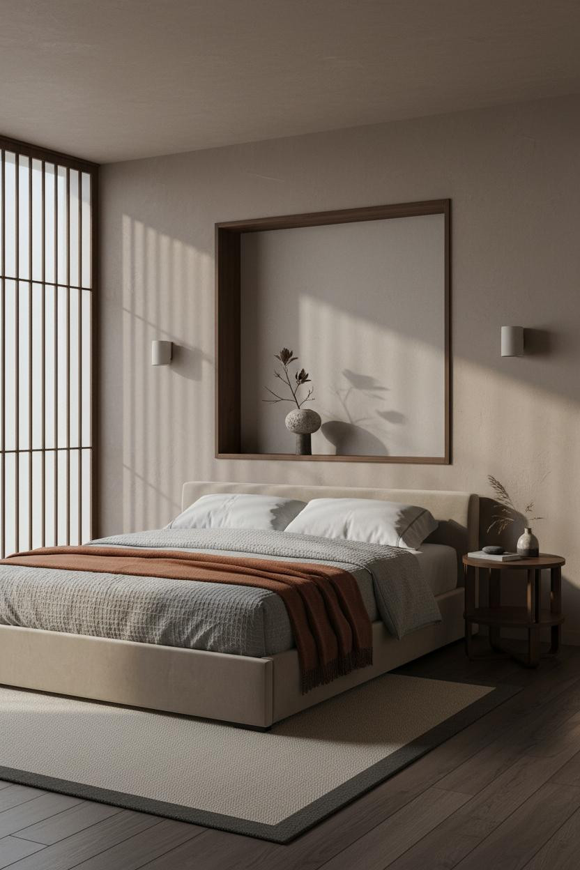 Japanese Bedroom Minimalist Alcove Niche
