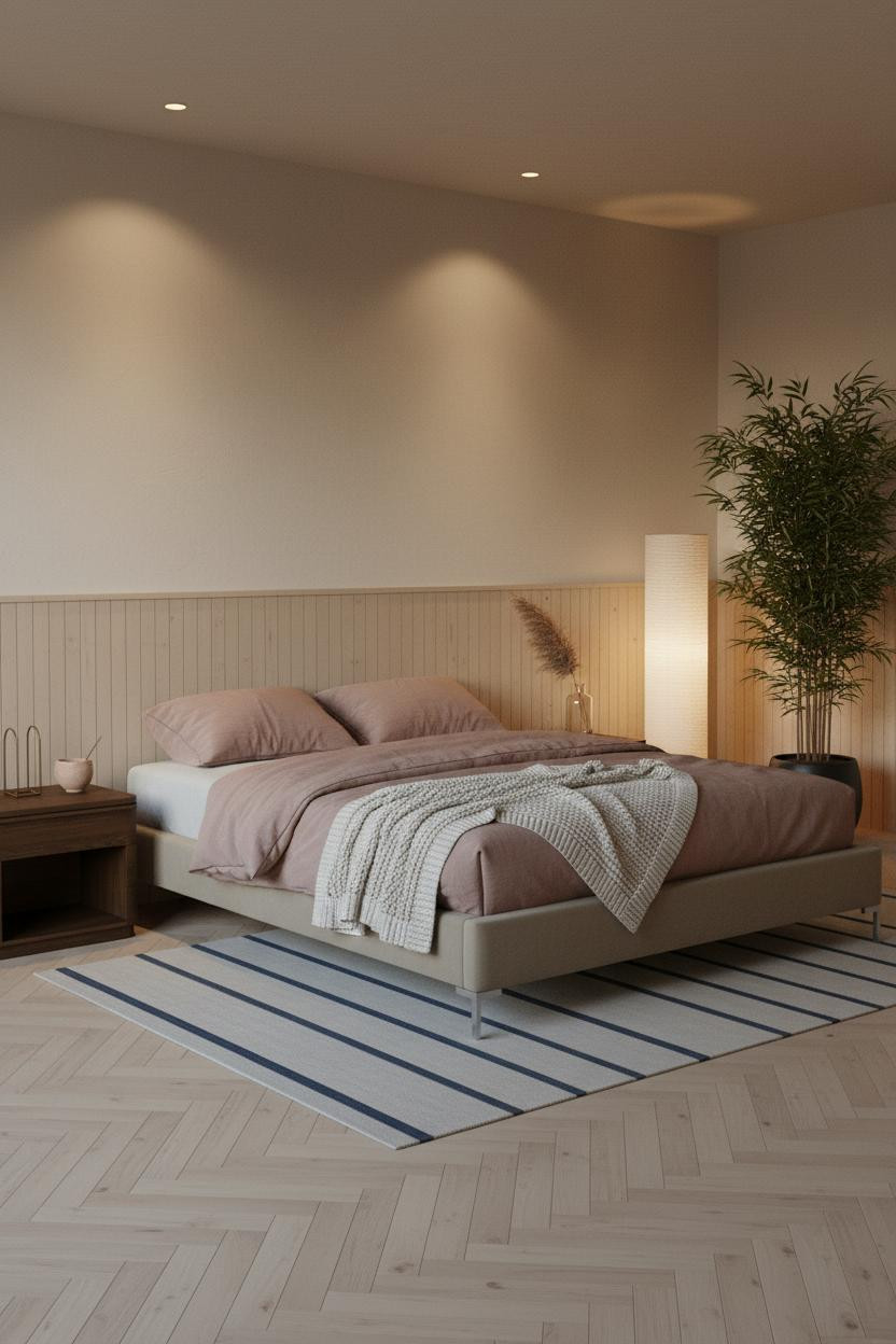 Japanese Bedroom Minimalist Platform Bed