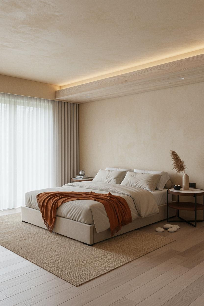 Japanese Bedroom Shoji Panels Minimal Design