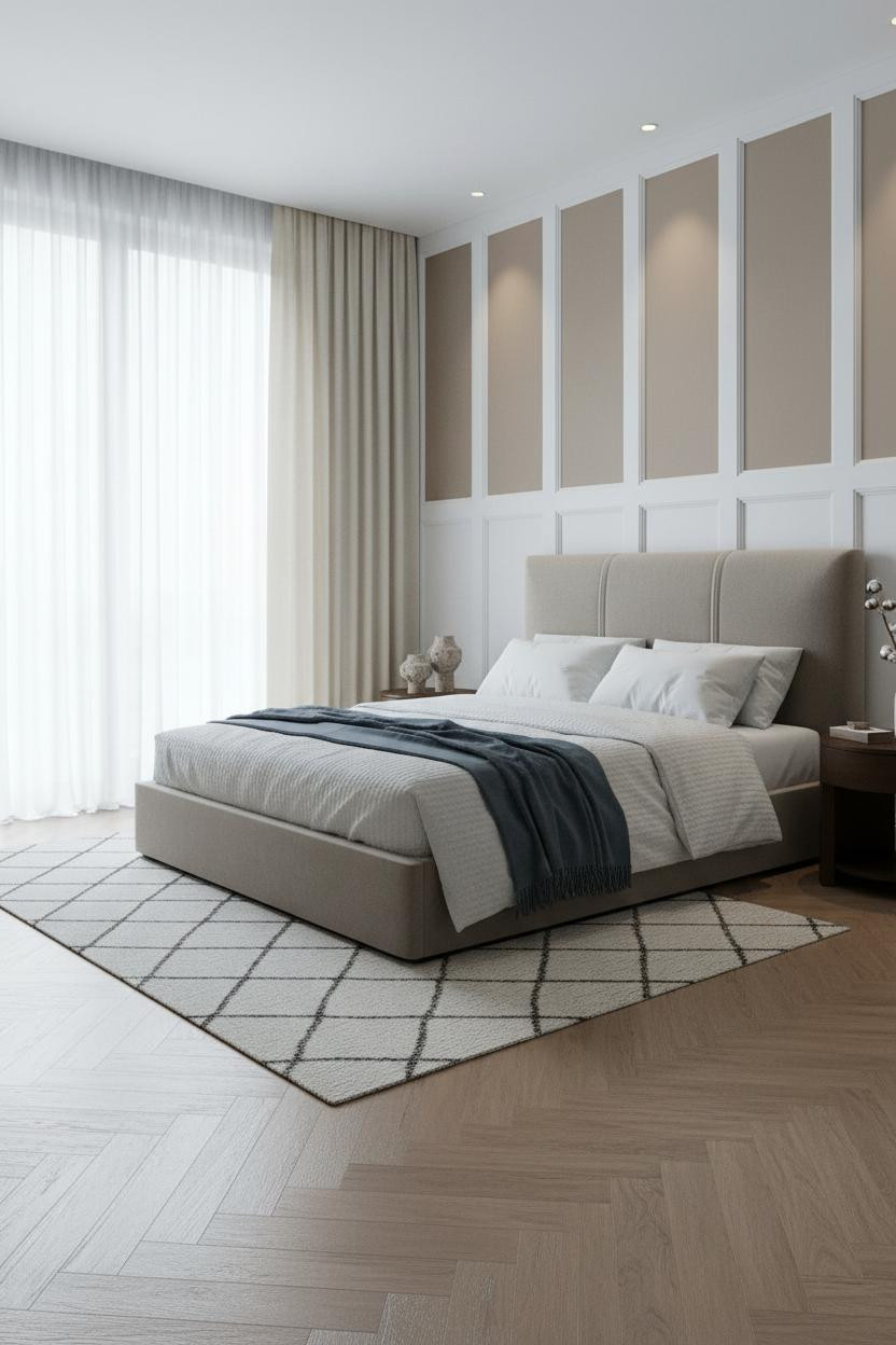 King Bedroom Coastal Modern Board and Batten