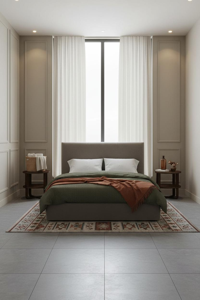 King Bedroom Paneled Accent Wall Master