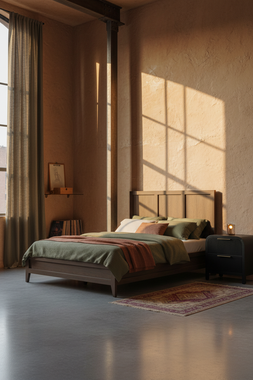 Loft Bedroom Dormer Window Industrial