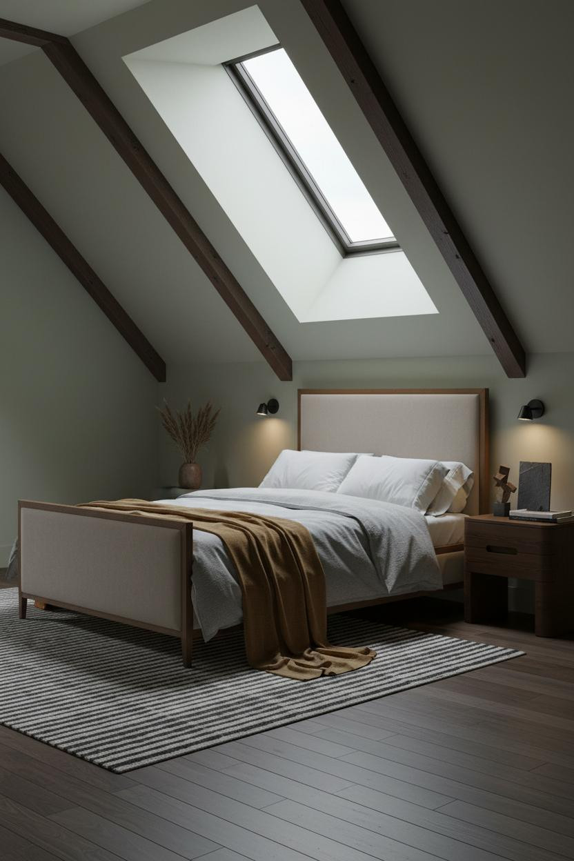 Low Attic Bedroom Master Slanted Walls