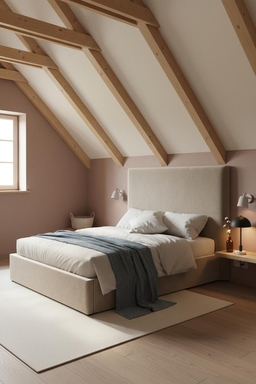 Low Ceiling Attic Bedroom Slanted Walls Dormer