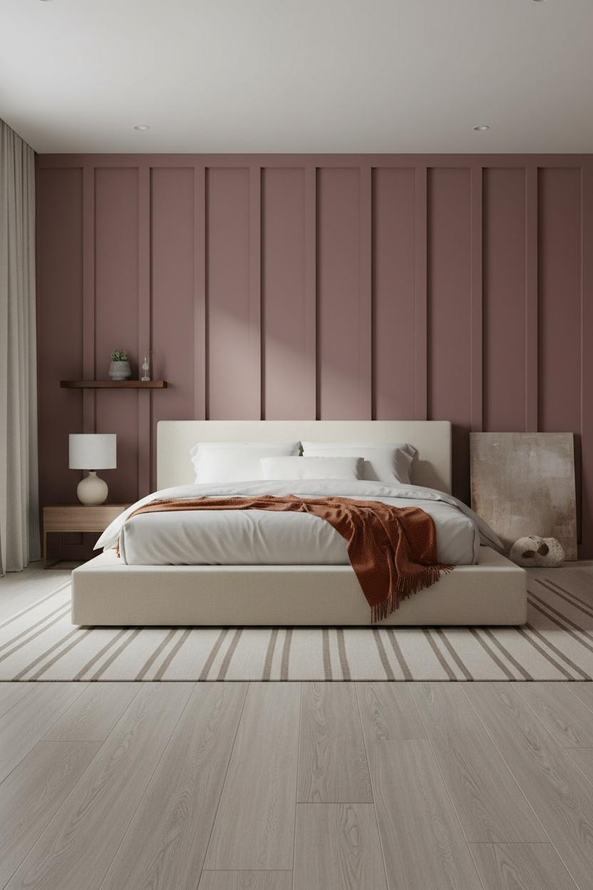 Luxury Bedroom Dusty Rose Board And Batten
