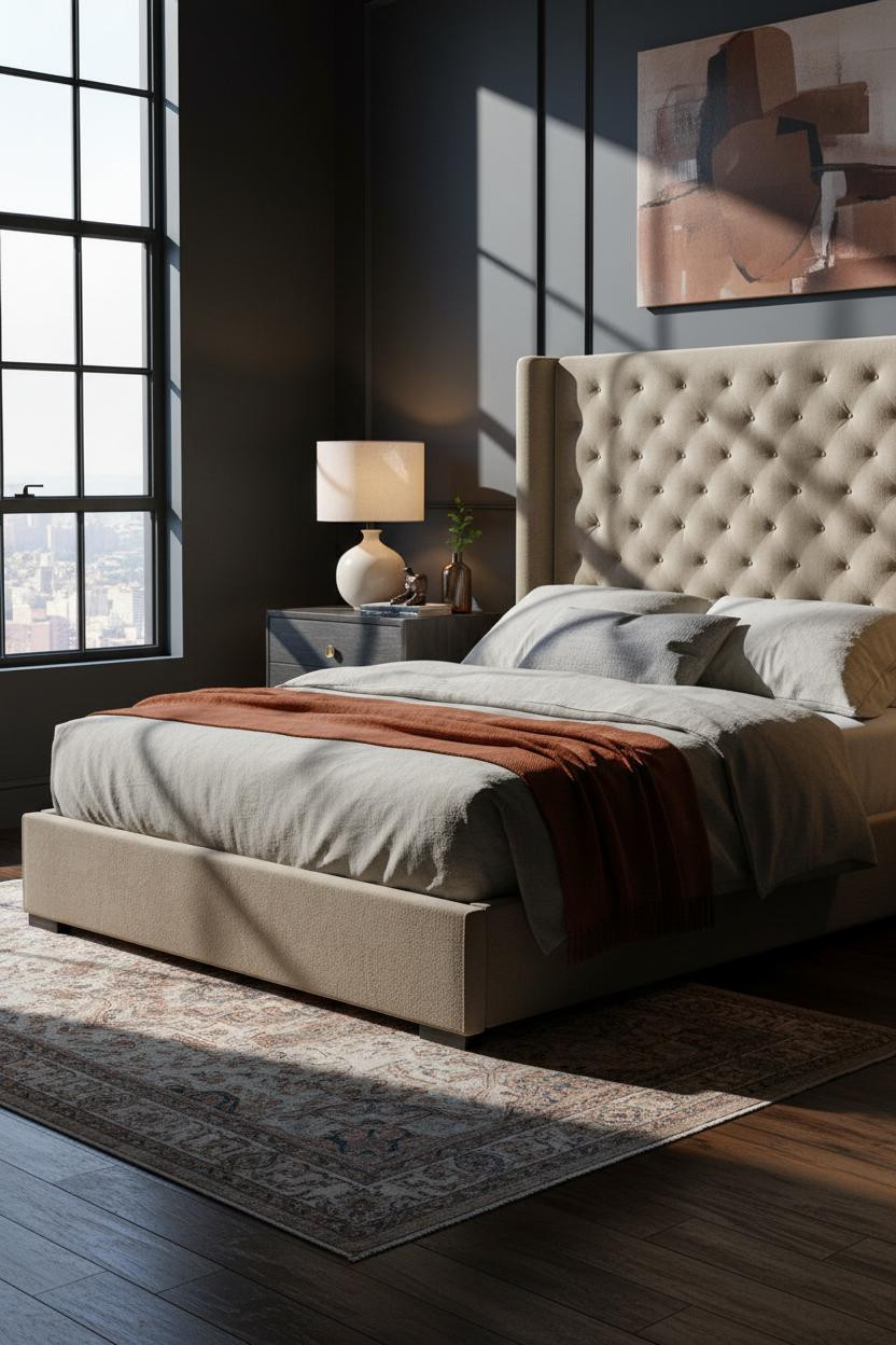 Luxury Bedroom Master Modern Bed Design Steel Windows
