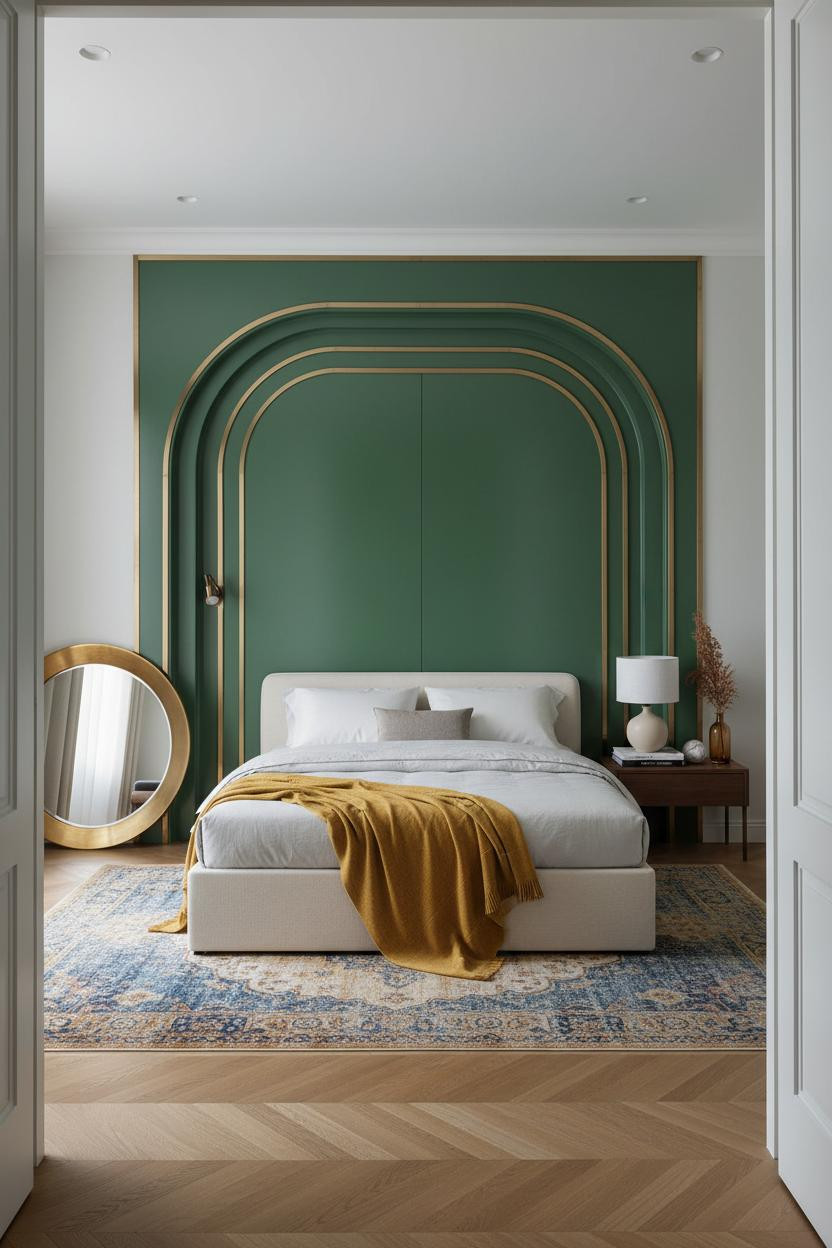 Luxury Bedroom Master Suite Forest Green