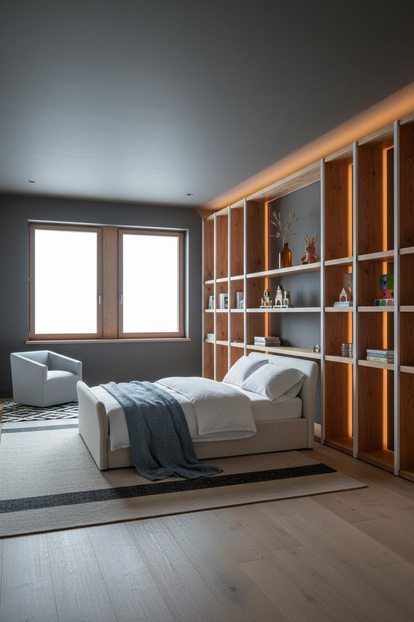 Luxury Kids Bedroom Alpine Chalet Shelving