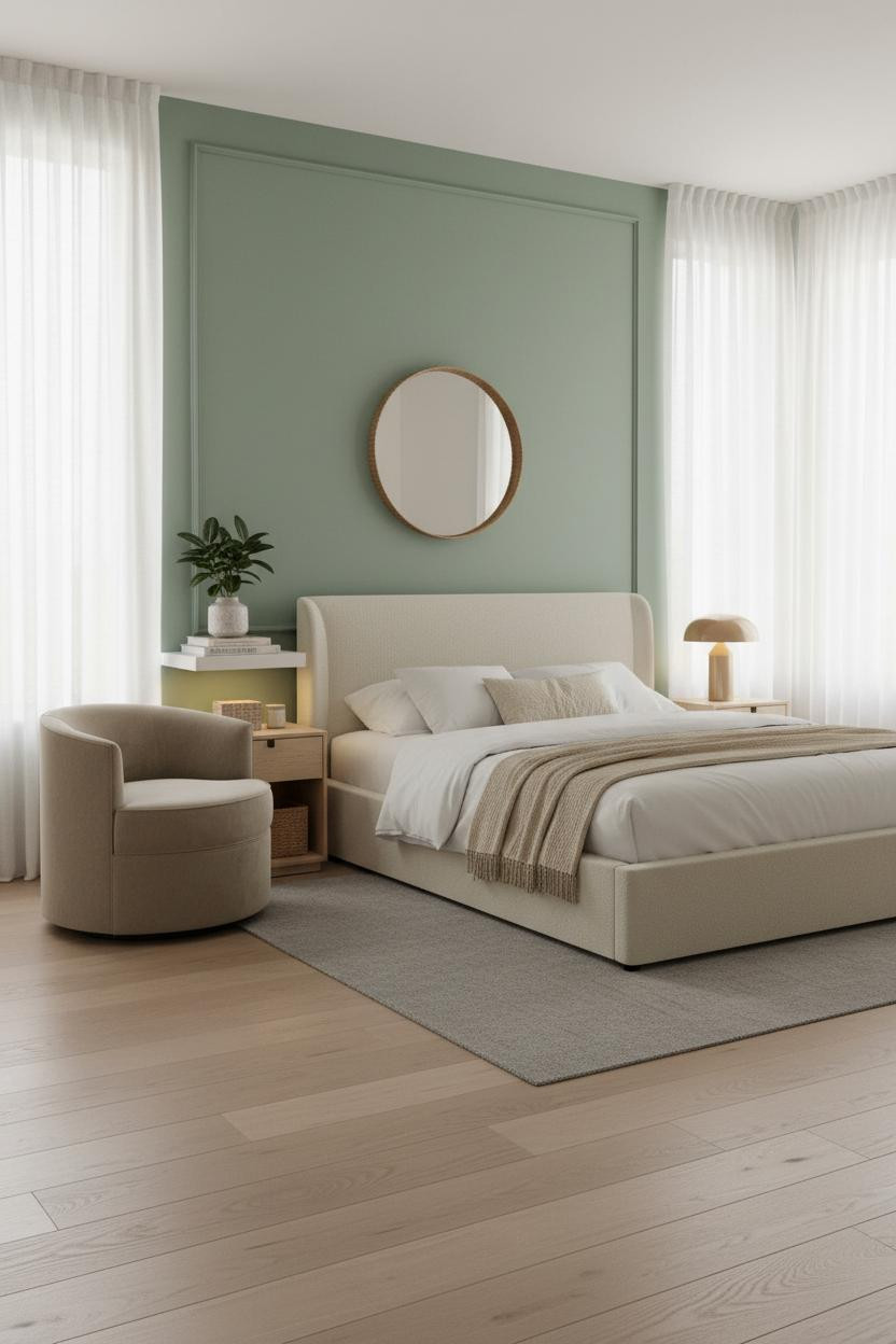 Luxury Kids Bedroom Japandi Sage Green