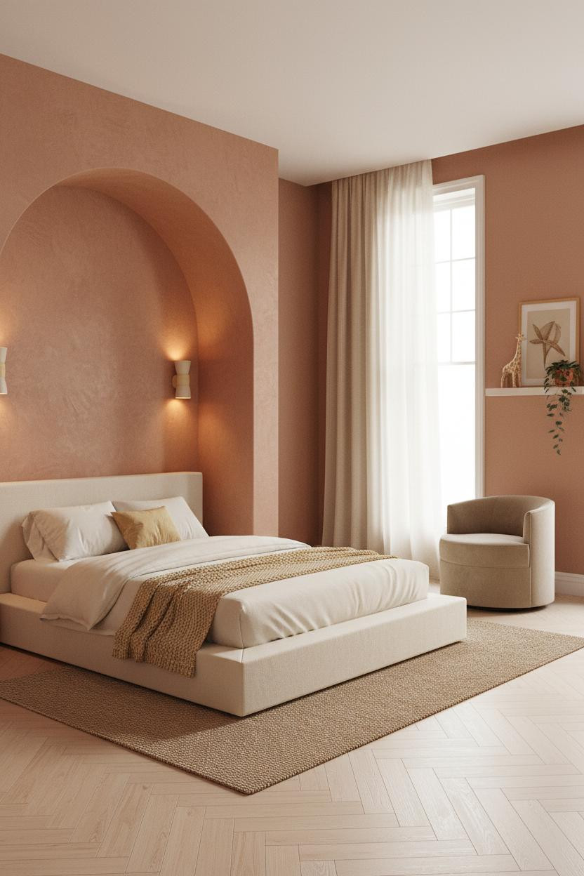 Luxury Kids Bedroom Mediterranean Arched Alcove