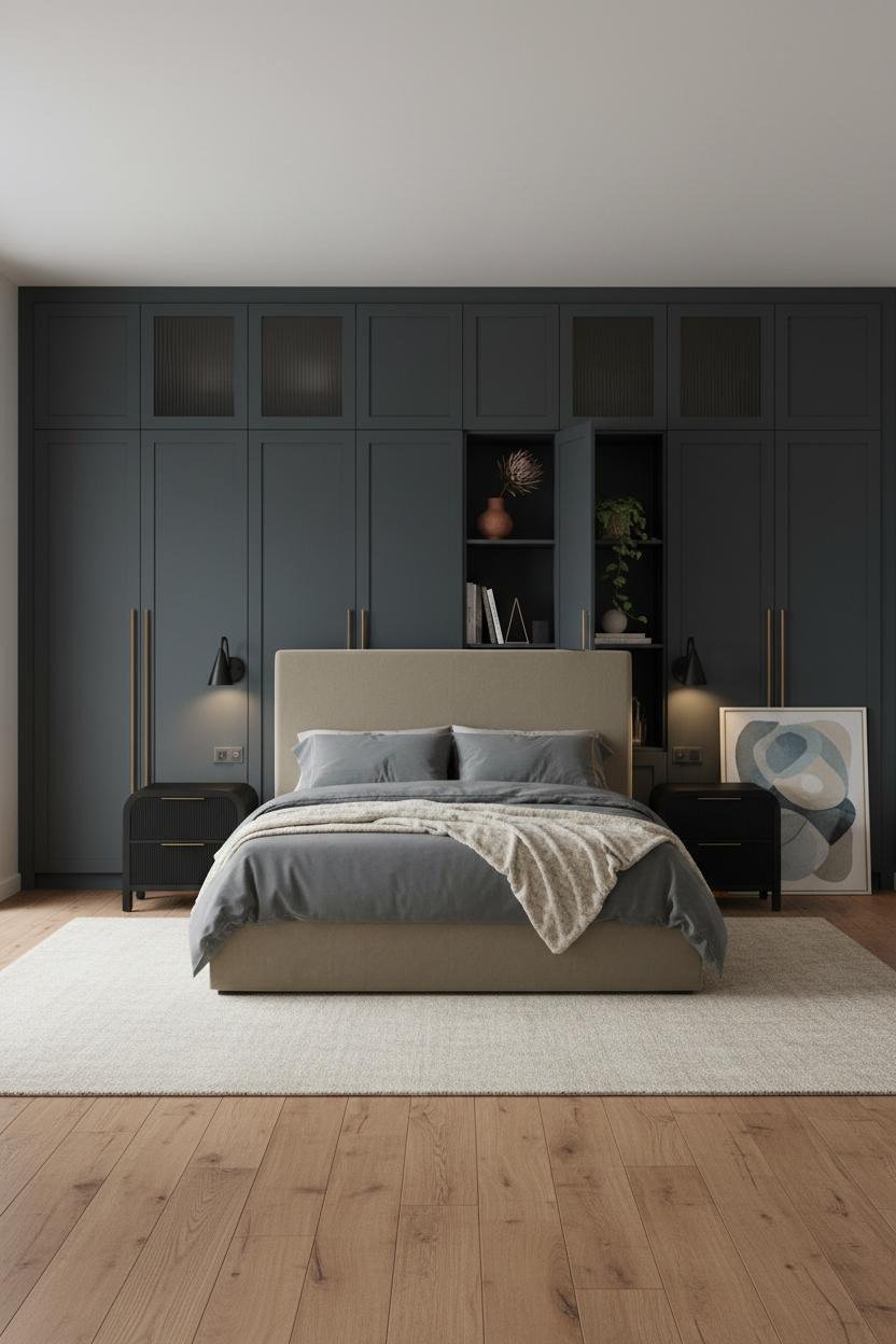 Luxury Wardrobe Design Bedroom Slate Cabinetry