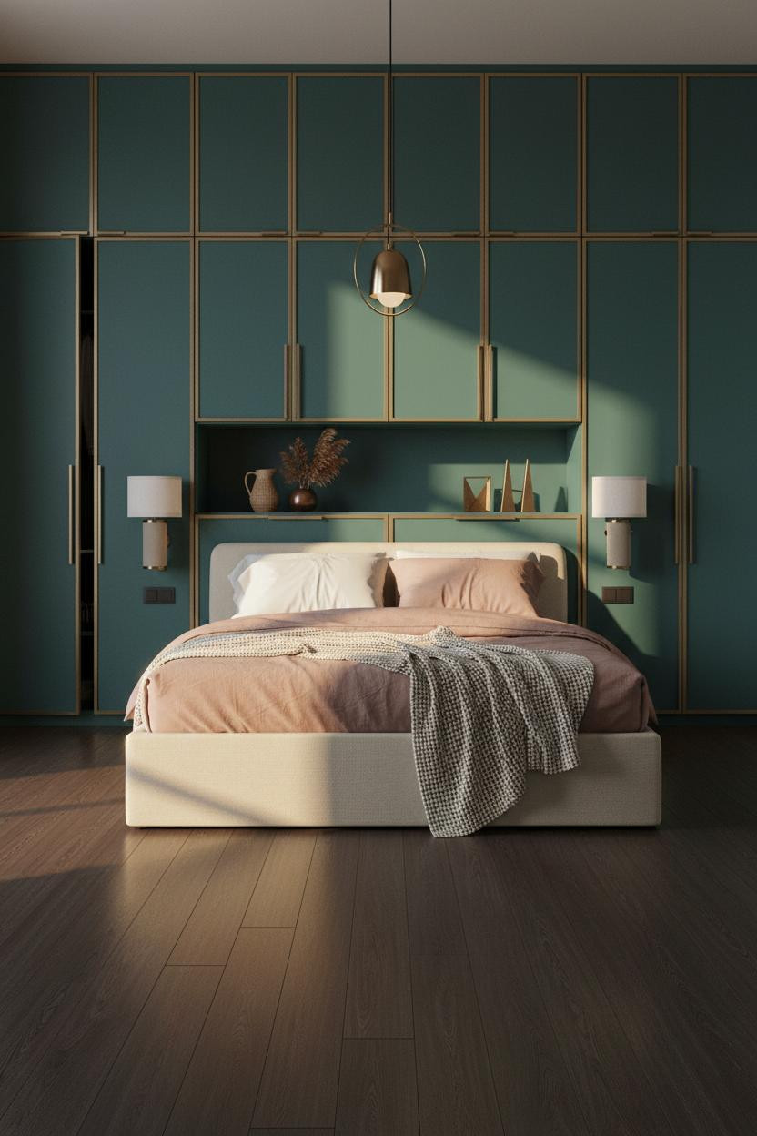 Luxury Wardrobe Design Bedroom Teal Cabinetry