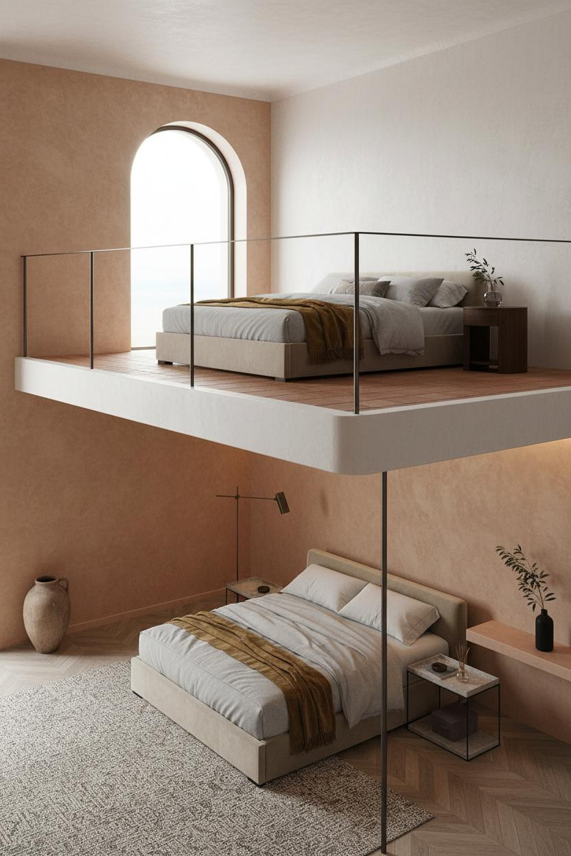 Mezzanine Bedroom Loft Platform Design