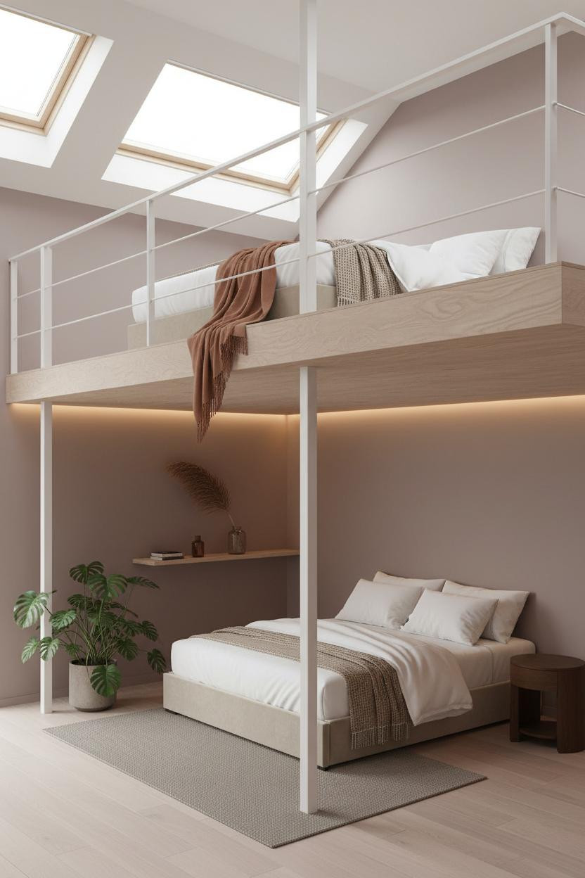 Mezzanine Bedroom Loft Platform Design