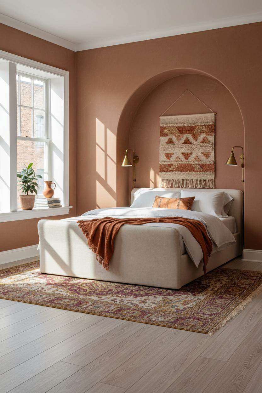 Mid Century Eclectic Bedroom Maximalist Niche