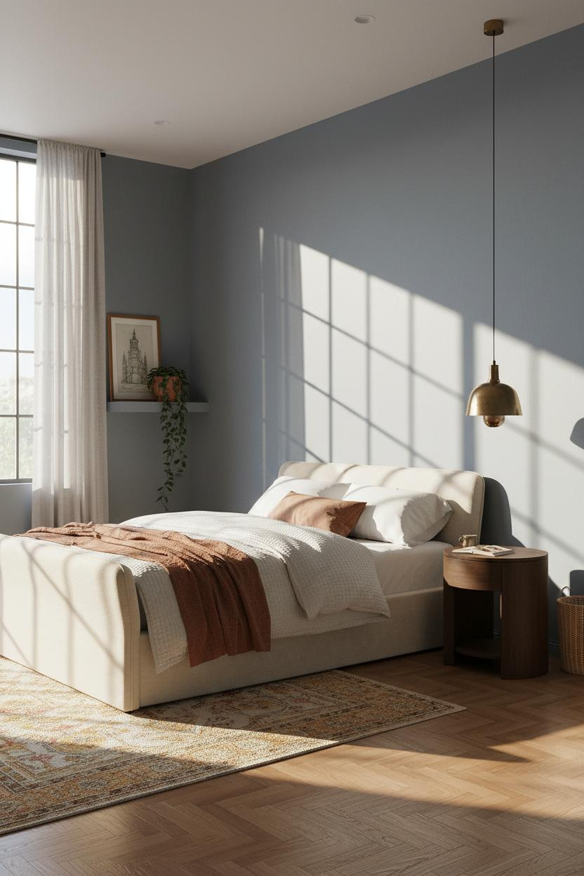 Mid Century Eclectic Bedroom Maximalist Window