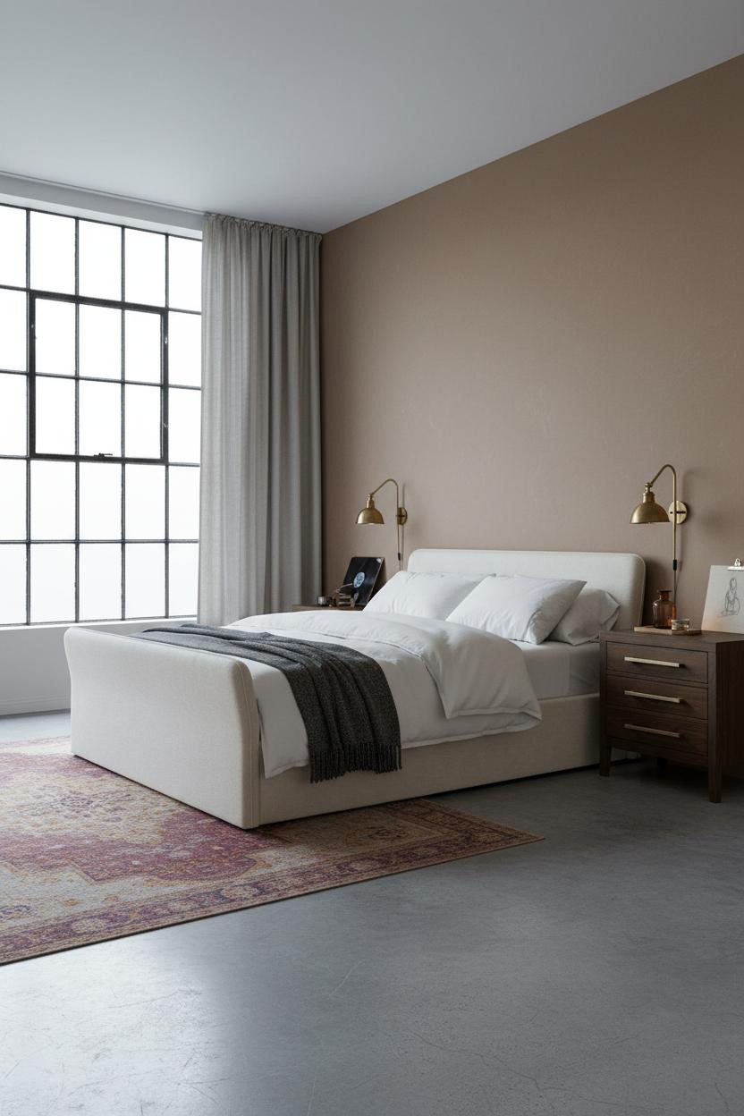 Modern Eclectic Bedroom Vintage Minimalist