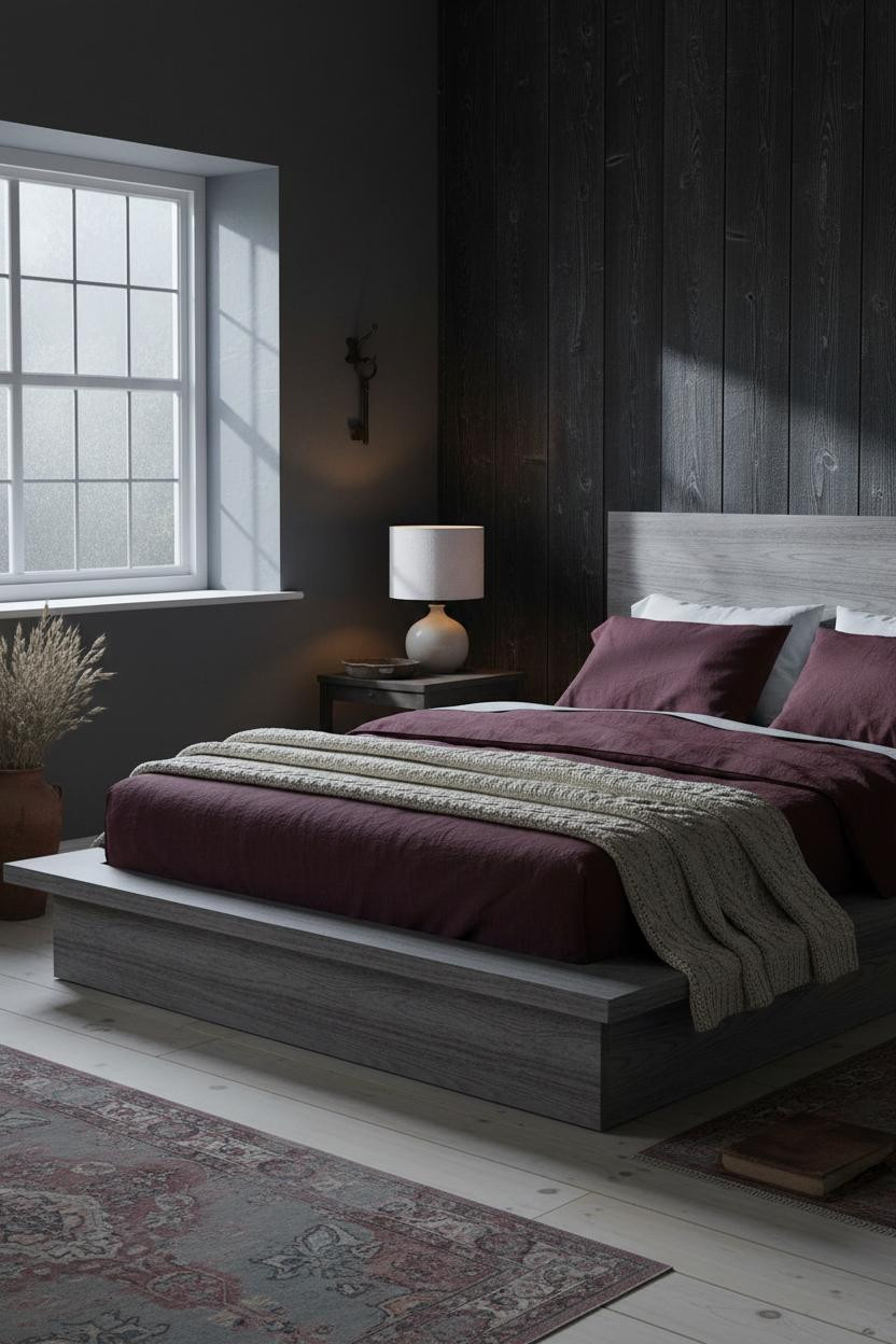 Moody Cottage Bedroom Dark Whimsical Decor