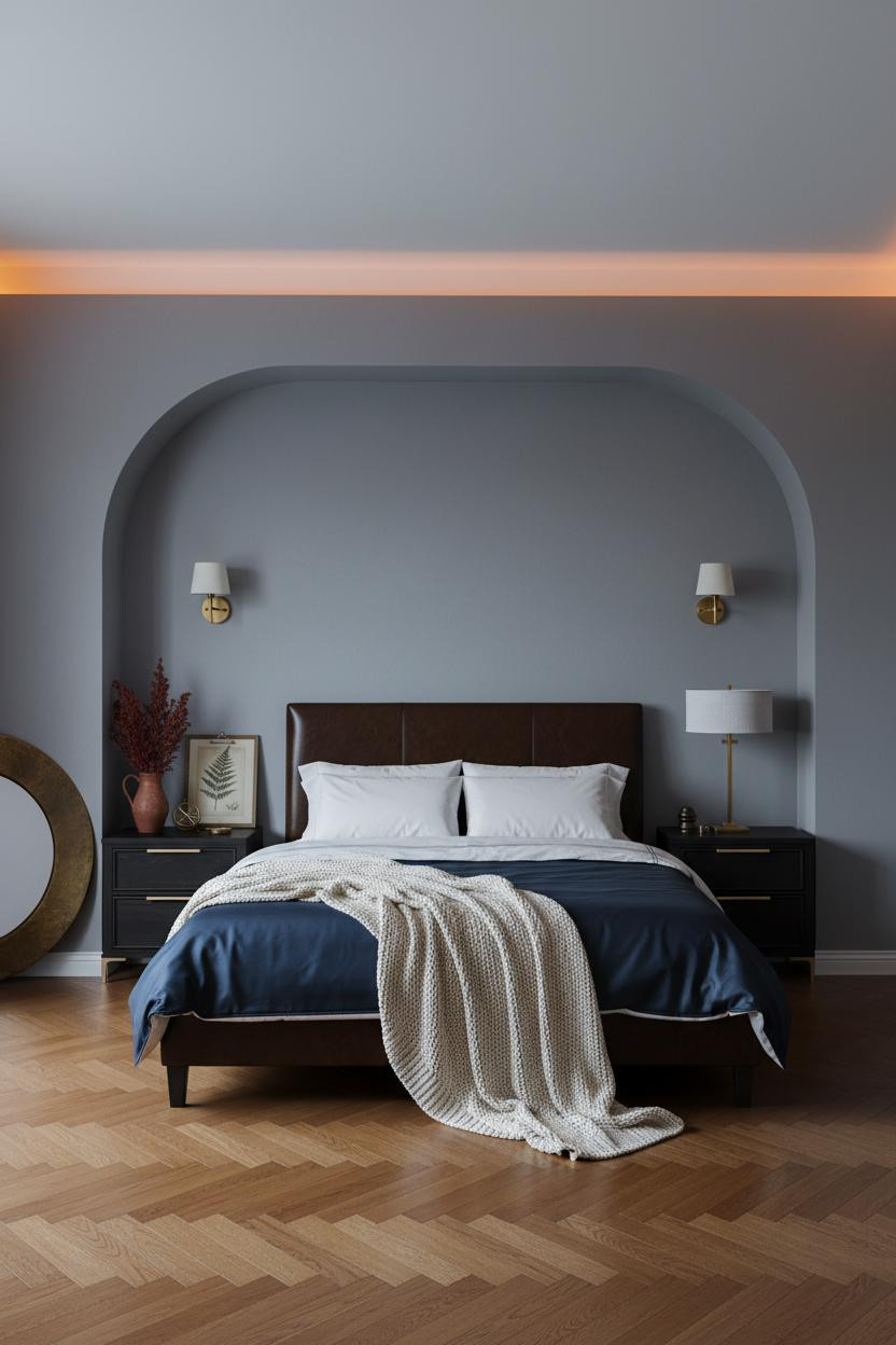 Moody Romantic Bedroom Tuscan Alcove