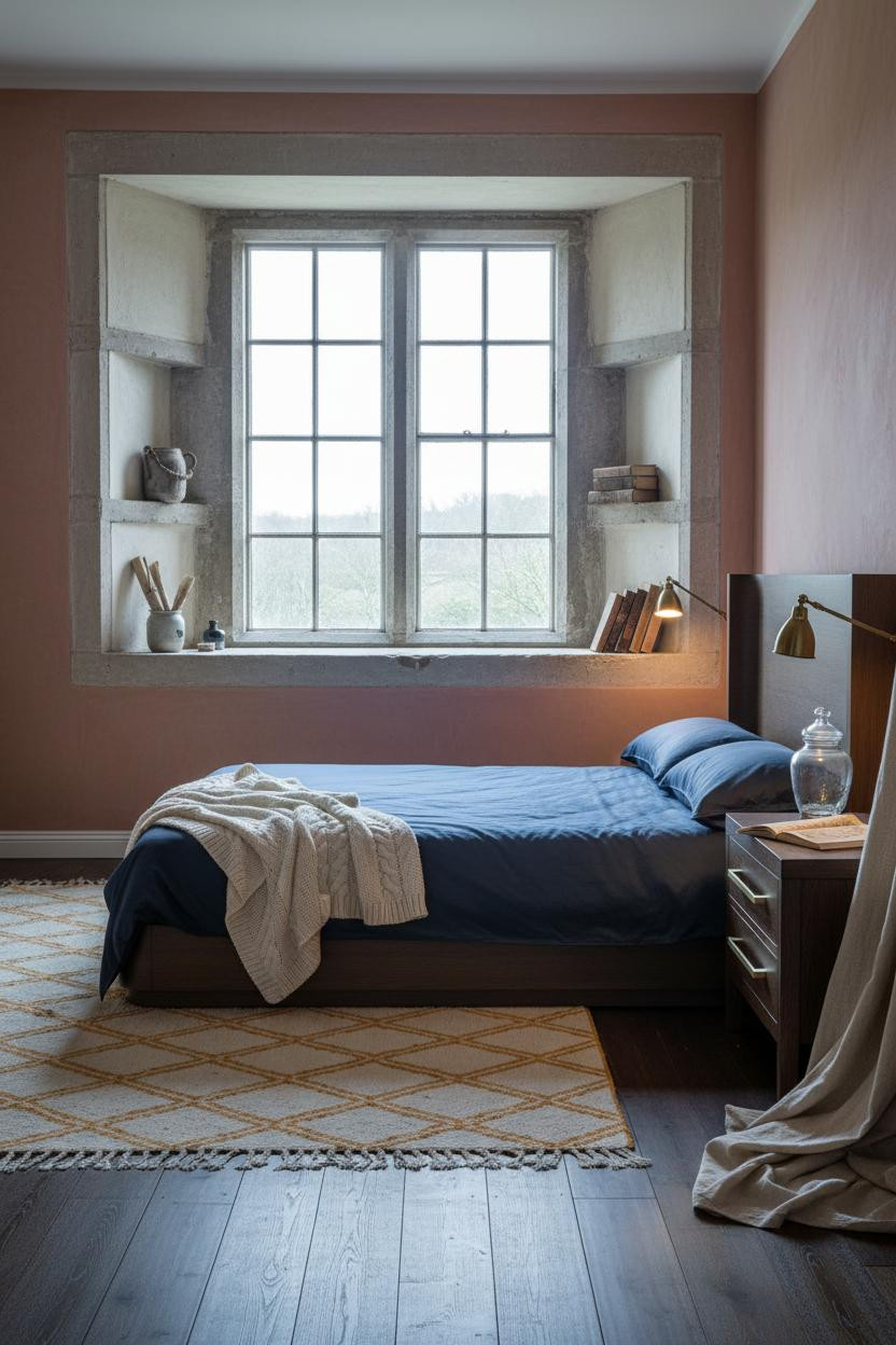 Moody Vintage Bedroom Literary Eclectic