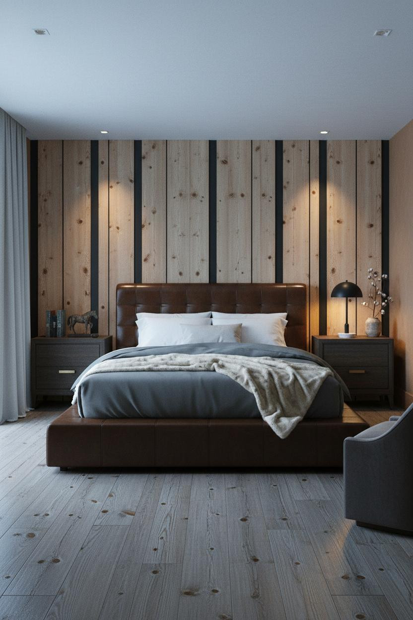 Moody Western Bedroom Board Batten Lodge
