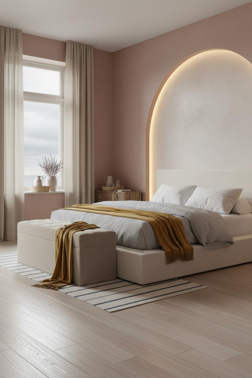 Nautical Bedroom Arched Niche Coastal