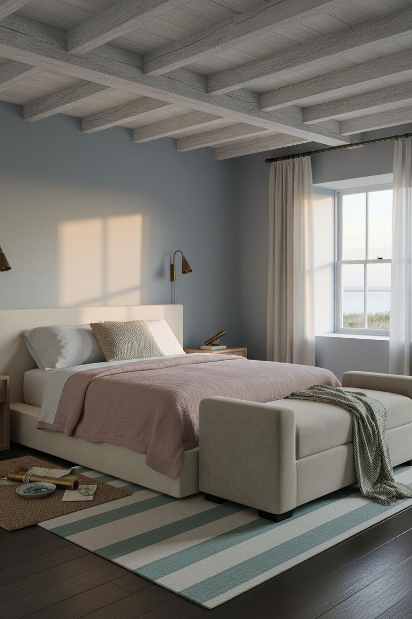 Nautical Bedroom Coastal Linen Timber Design
