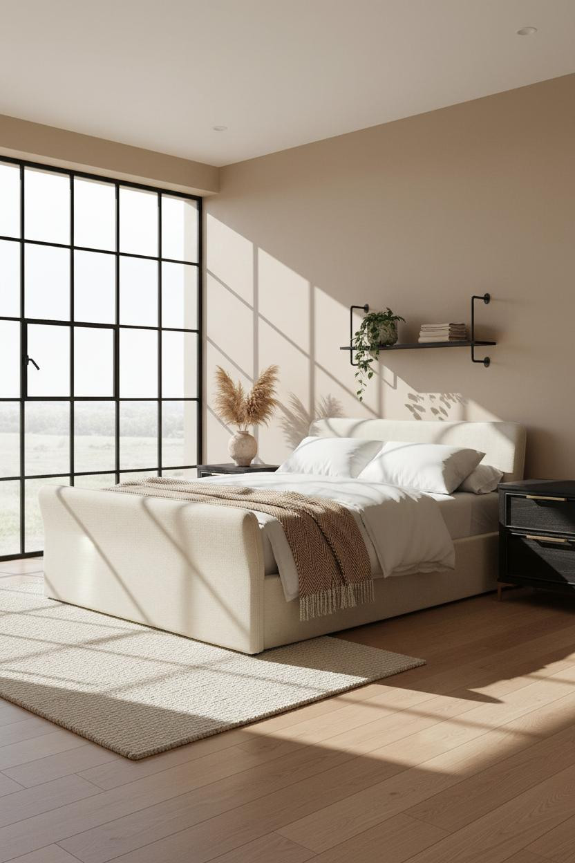 Neutral Black Bedroom Ideas