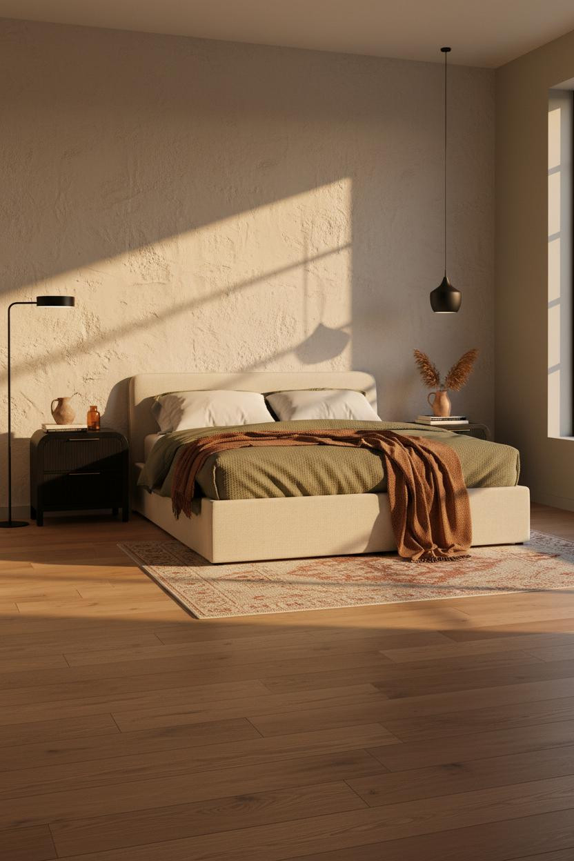 Neutral Black Bedroom Ideas