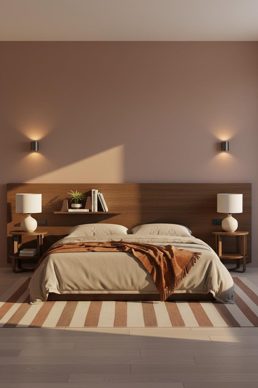 Nightstand Ideas Walnut Brass Styling