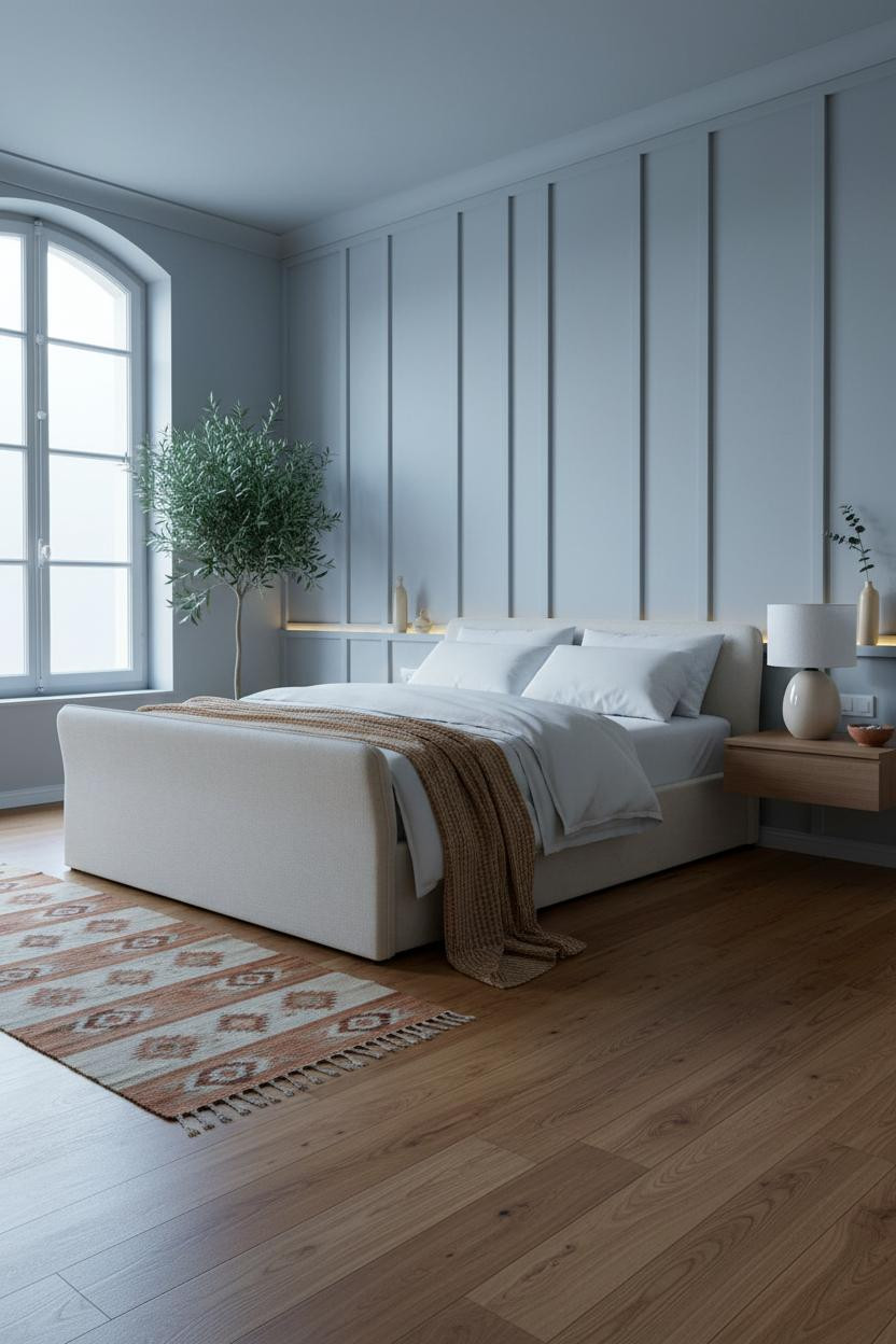 Parisian Bedroom Board and Batten French Modern