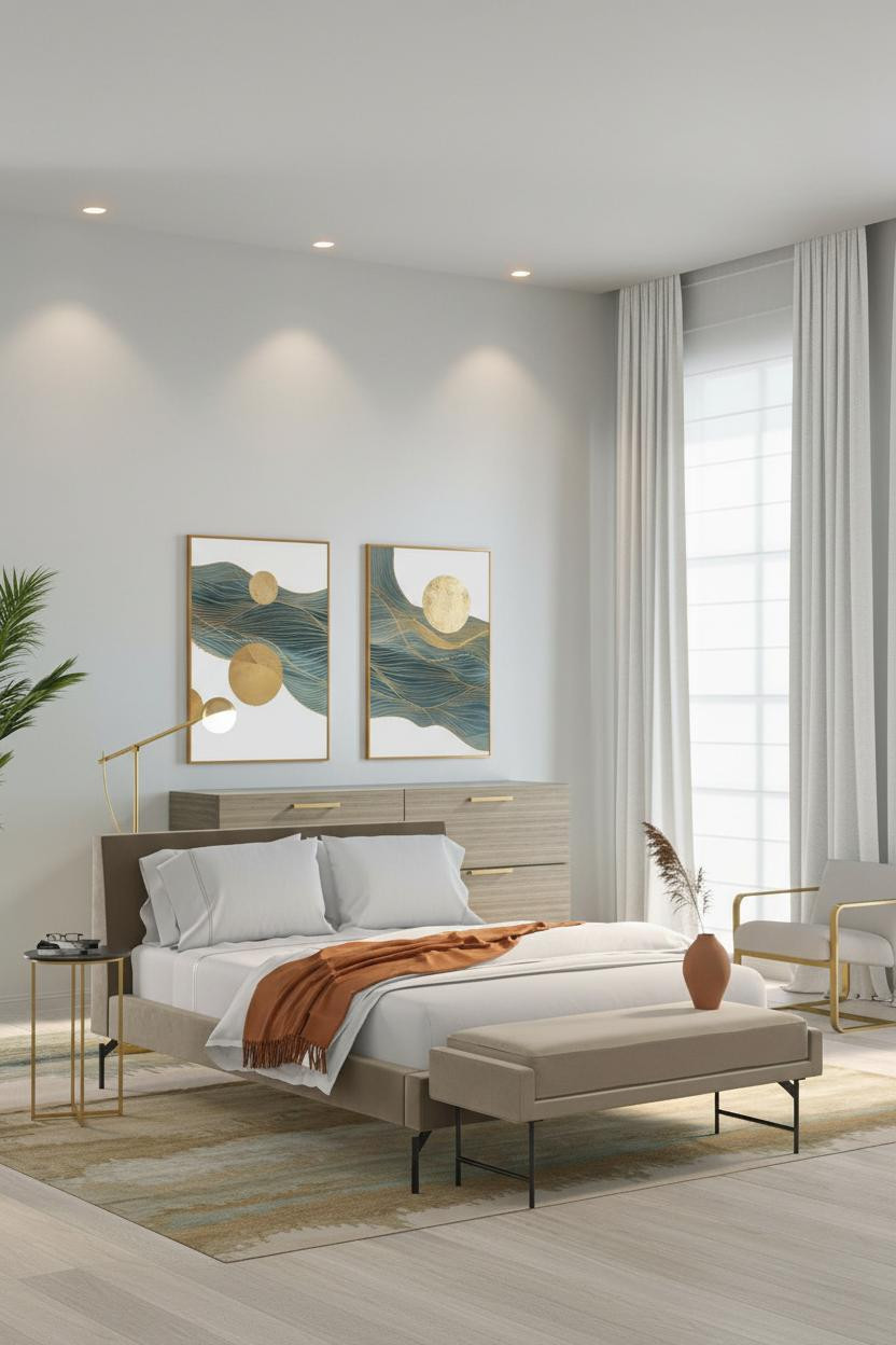 Quiet Luxury Bedroom Scandinavian Design