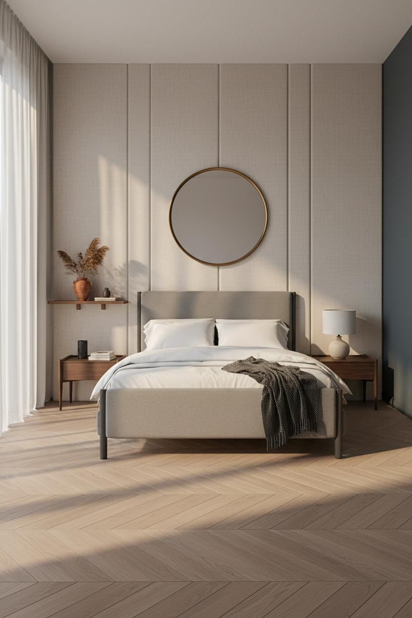Rich Bedroom Luxury Upholstered Walls Master Suite
