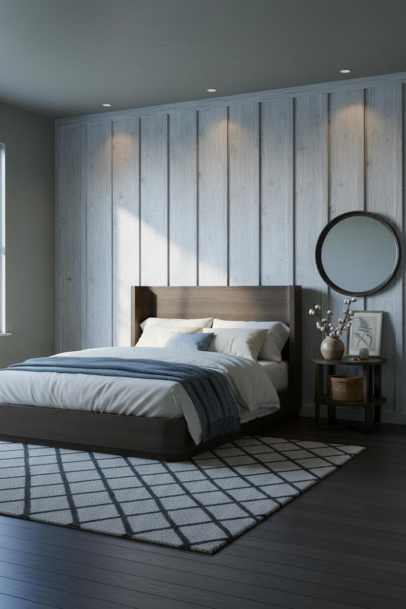 Rustic Bedroom Board and Batten Farmhouse
