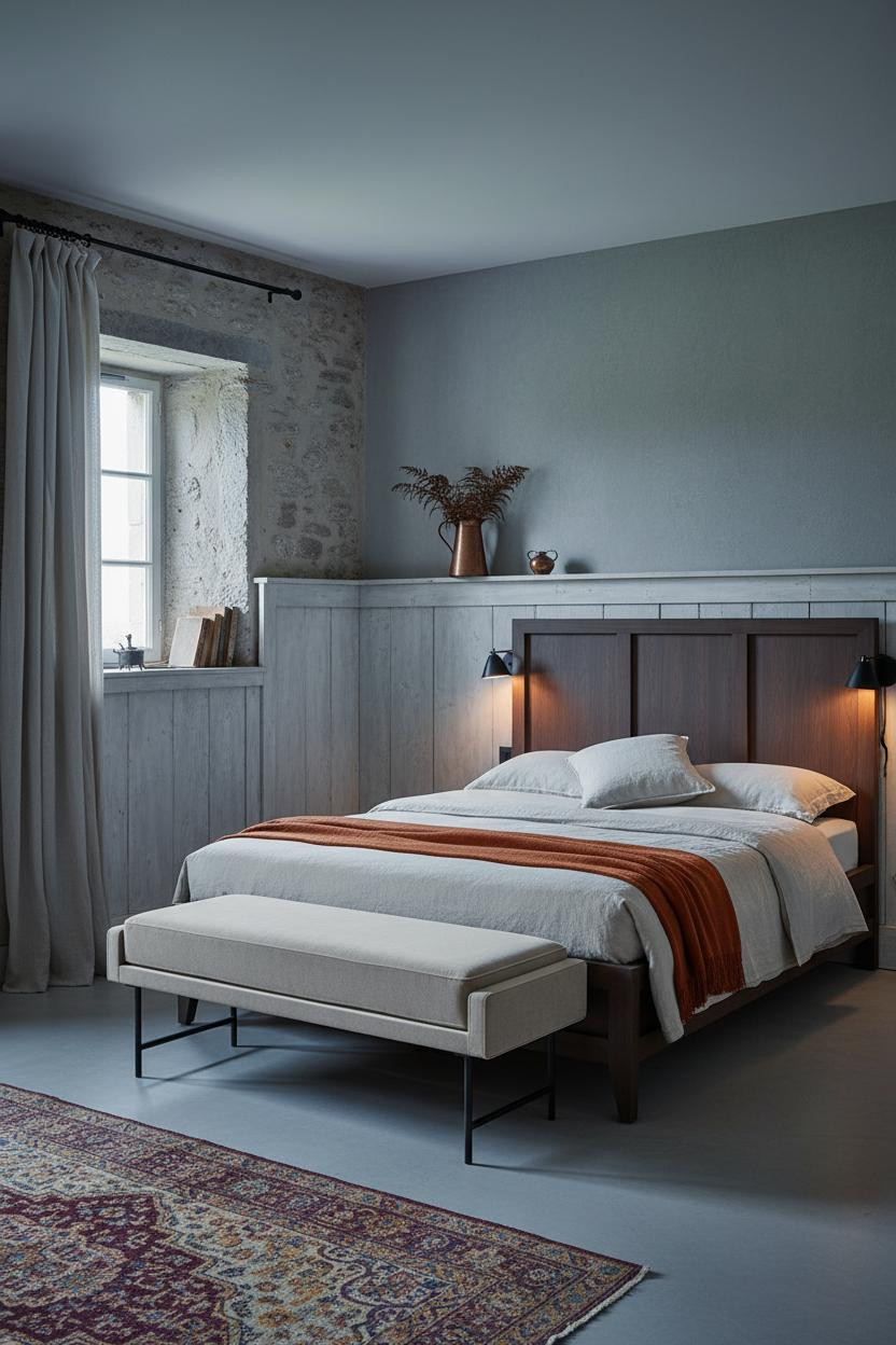 Rustic Cottage Bedroom French Country