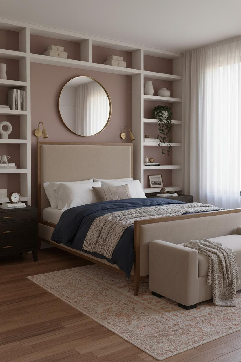 Simple Bedroom Couples Small Scandi Design