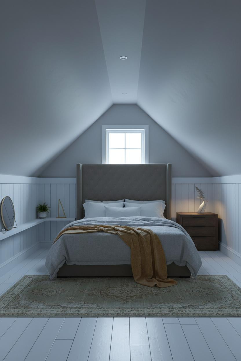 Small Attic Bedroom Low Ceiling Angled Walls