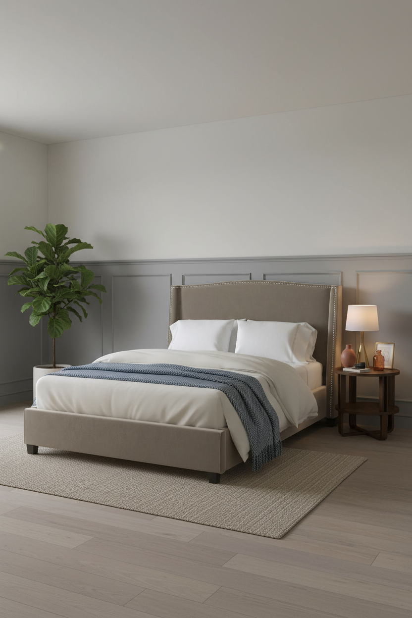 Small Guest Bedroom Daybed Wainscoting