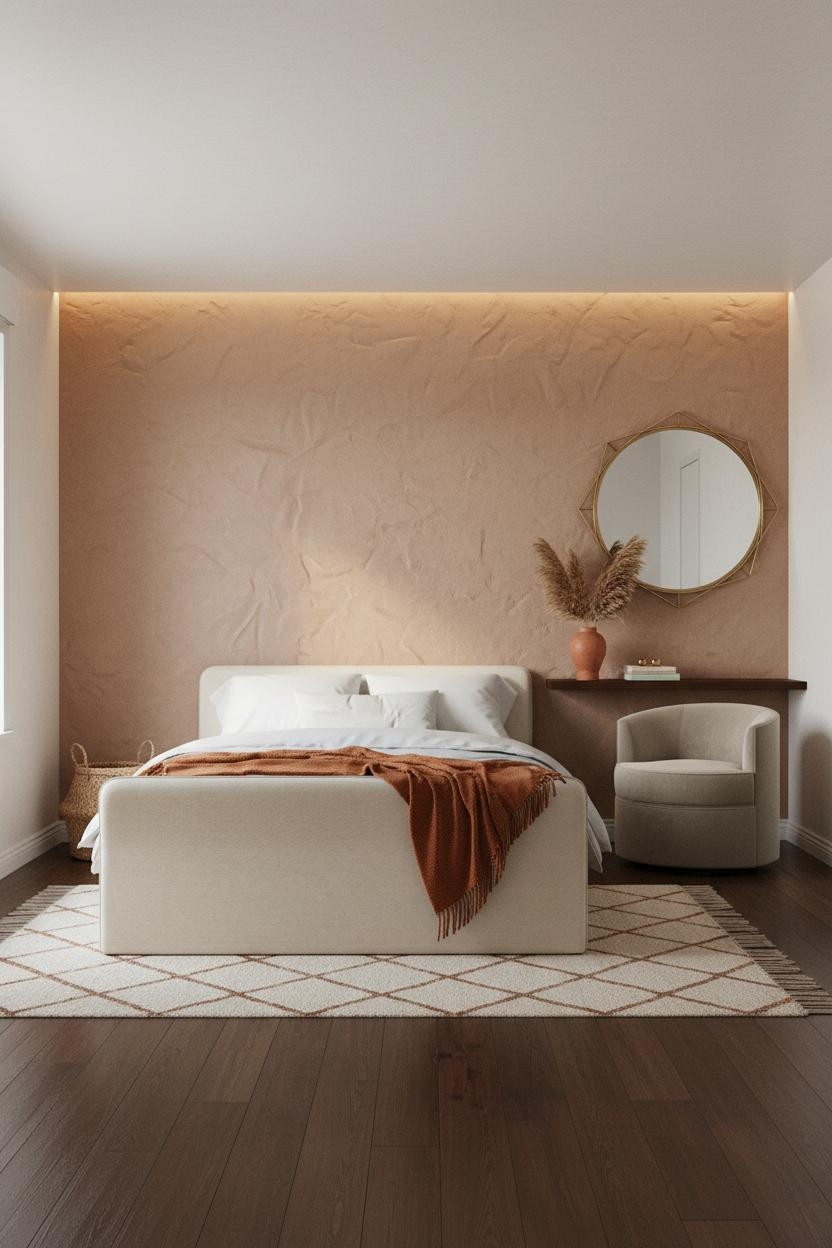 Teen Bedroom Aesthetic Botanical Accent Wall