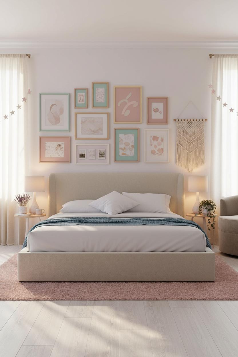 Teen Bedroom Aesthetic Gallery Wall Boho