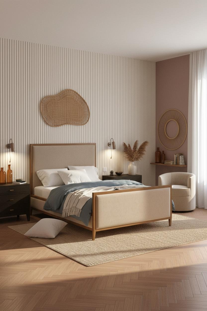 Teen Bedroom Boho Rattan Aesthetic
