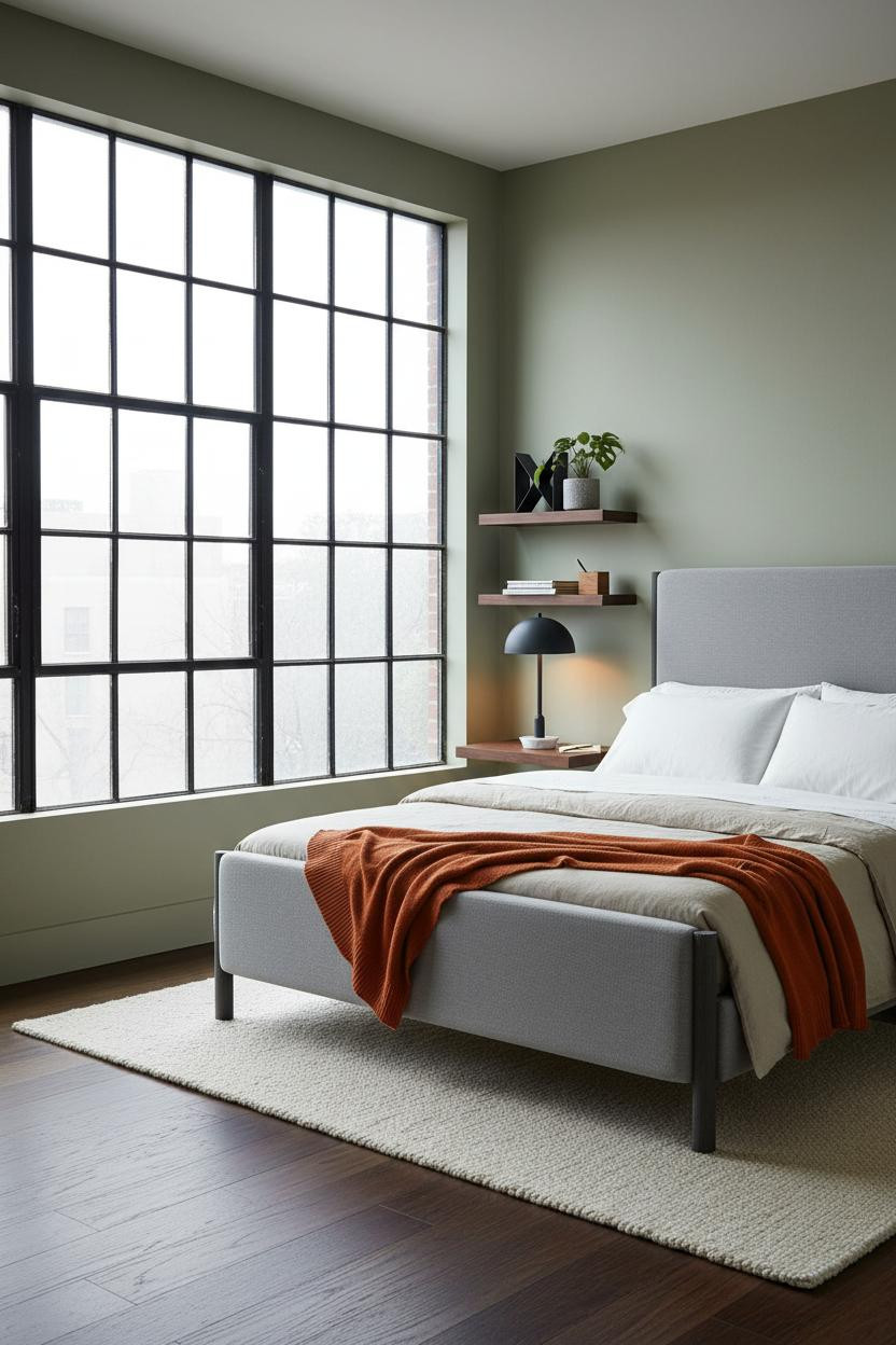 Teen Boy Bedroom Modern Industrial Crittall Window