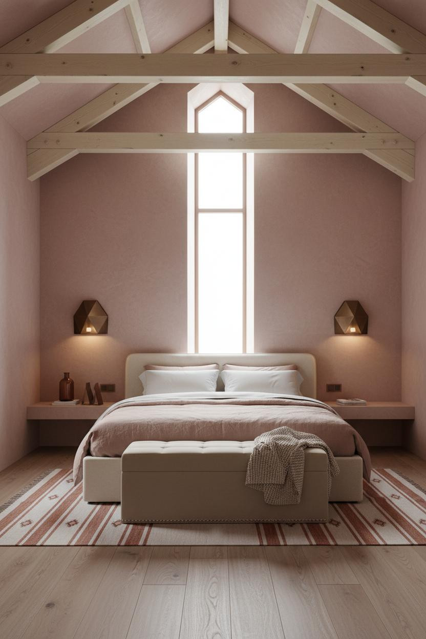 Vaulted Ceiling Bedroom Master Suite Farmhouse