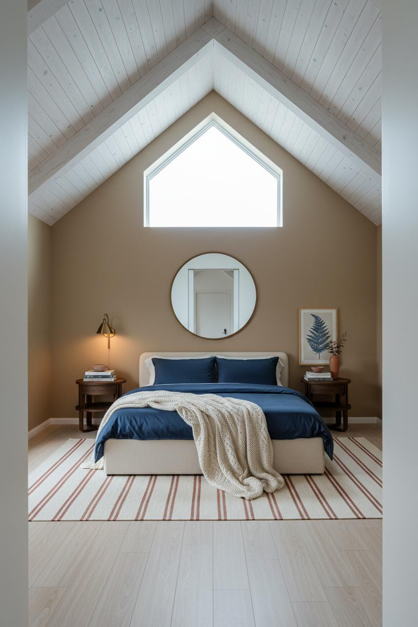 Vaulted Ceiling Bedroom Master Suite Farmhouse