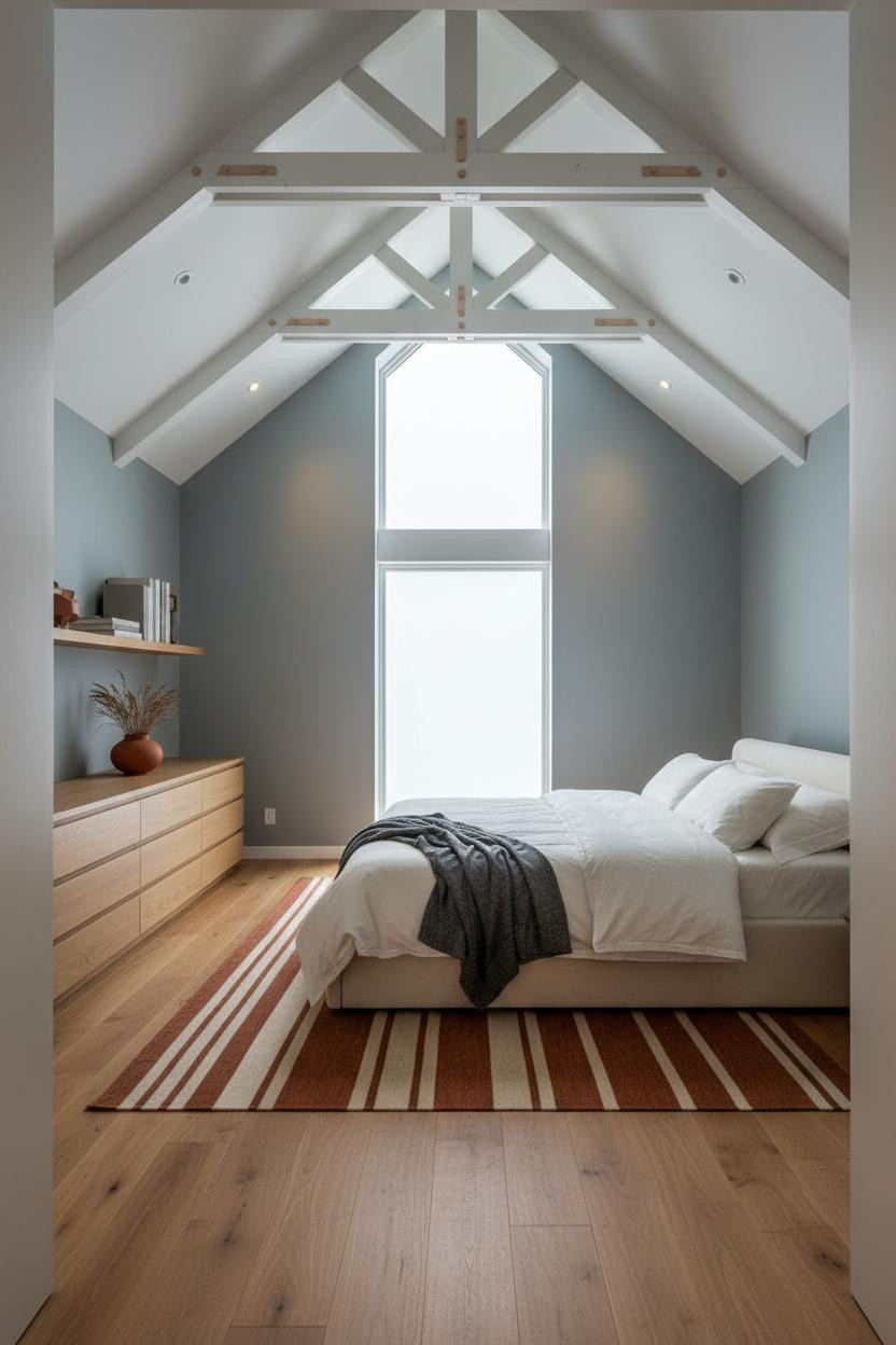 Vaulted Ceiling Bedroom Master Suite Natural Light